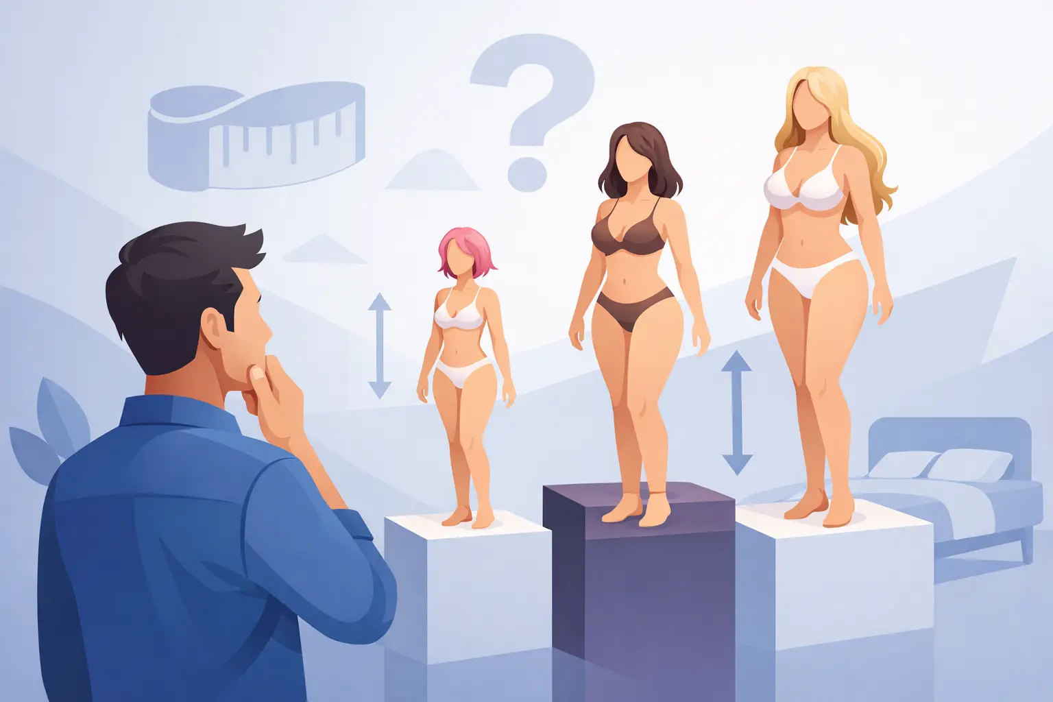 Choisir la taille d'une sex doll selon le poids et les mensurations