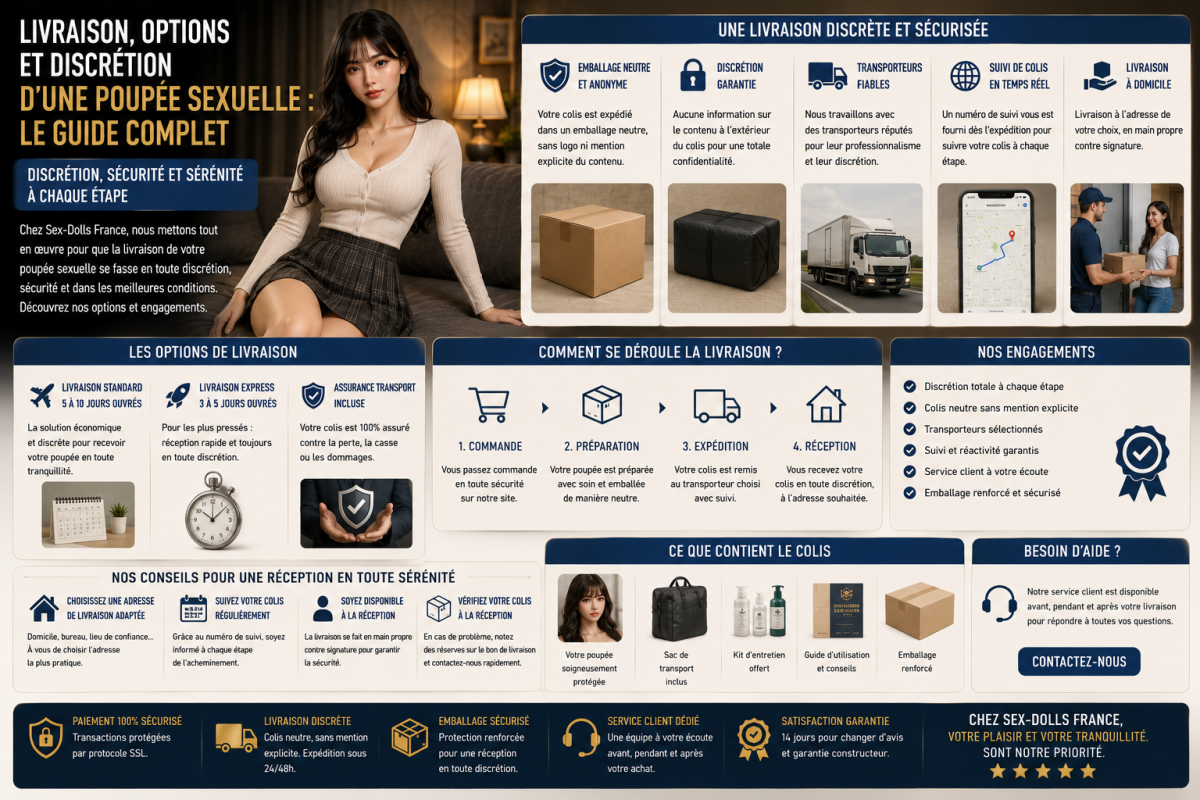 Poupée sexuelle - livraison, options et discrétion guide complet